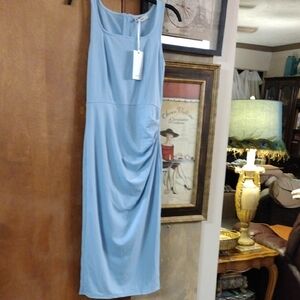 Grace Karin Light Blue Midi Dress